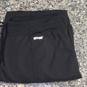 Black scrub pants